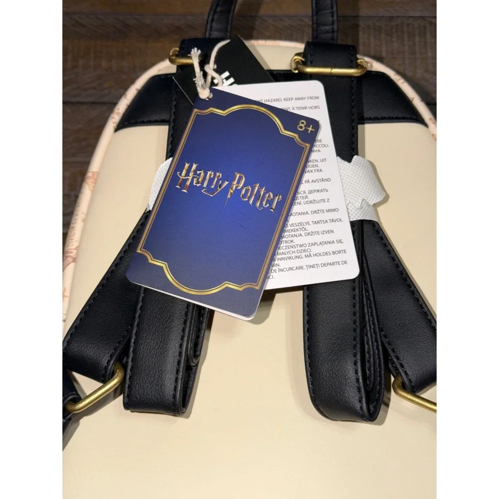 Loungefly Harry Potter Mini Backpack Womens NWT Marauders Map Floral Cream